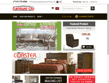 Tablet Screenshot of furniturecityelpaso.com